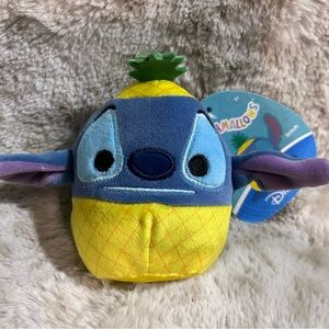 Squishmallows 4" Clip-On Disney Stitch Pineapple